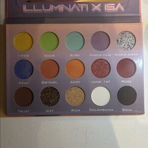 5 for $35 ☆ Illuminati X ISA By Isabel Bedoya Vibrant Eyeshadow Palette & Mirror